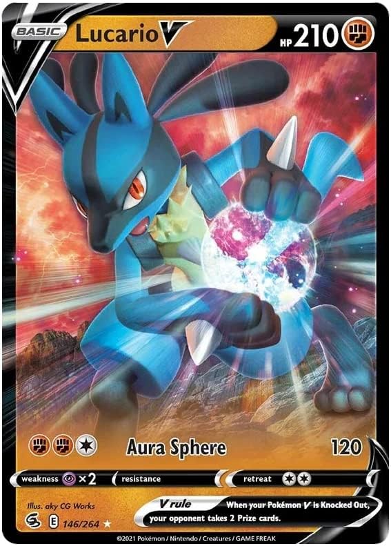 Lucario V - 146/264 - Ultra Rare - Sword & Shield - Fusion Strike