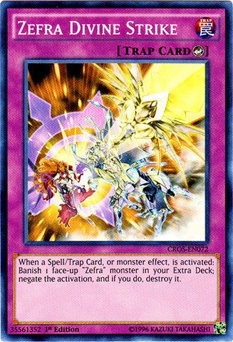 Yu-Gi-Oh! - Zefra Divine Strike (CROS-EN072) - Crossed Souls - 1st