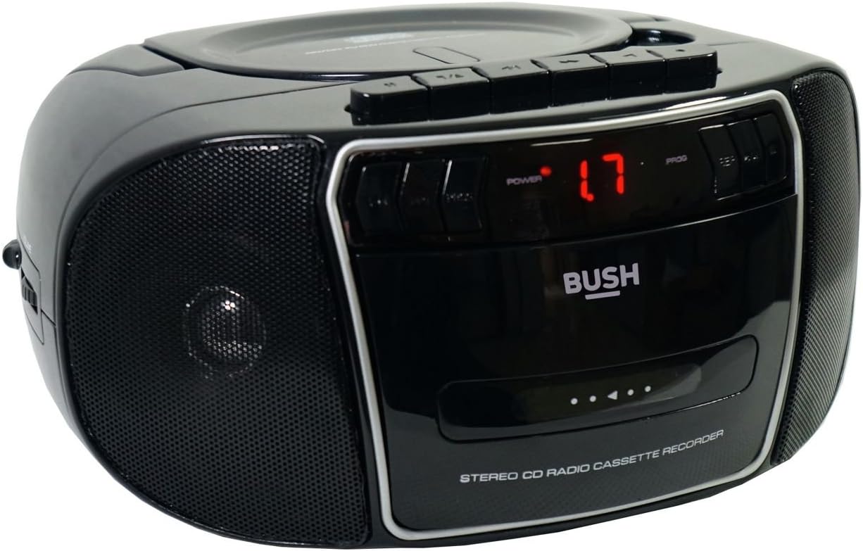 KBB500 CD Radio Cassette Boombox - Black/Silver