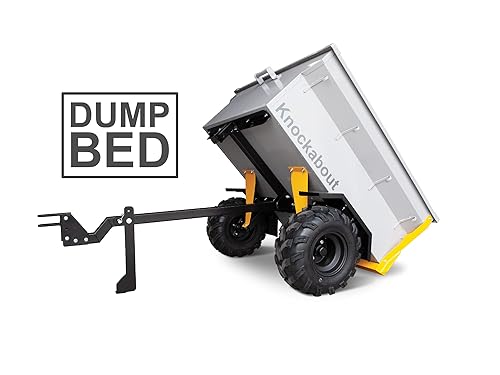 Miniatura 3 de Zimmerman Knockabout - Remolque todoterreno ATV UTV de capacidad de carga de 1,200 libras, ruedas de 18 pulgadas, 18 pies cúbicos, cama de volquete