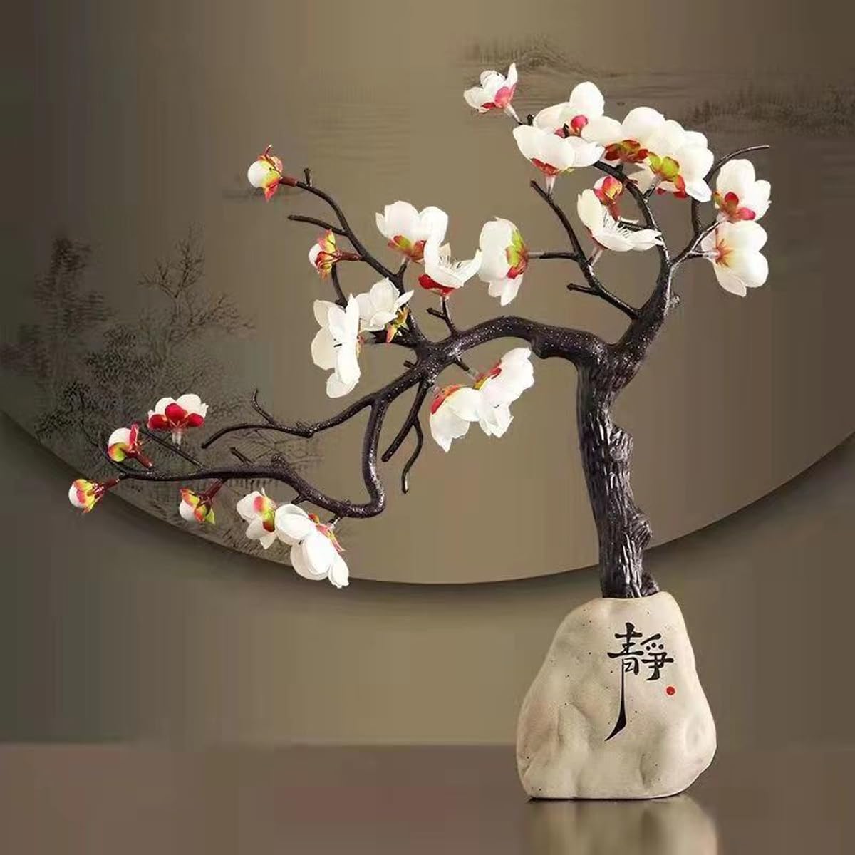 Zen Garden Kit da Giardino Giapponese per Scrivania Mini Tavolo Zen Sand Garden Giapponese Mini Rock Garden Meditazione Set Regalo Home Office Decorazione