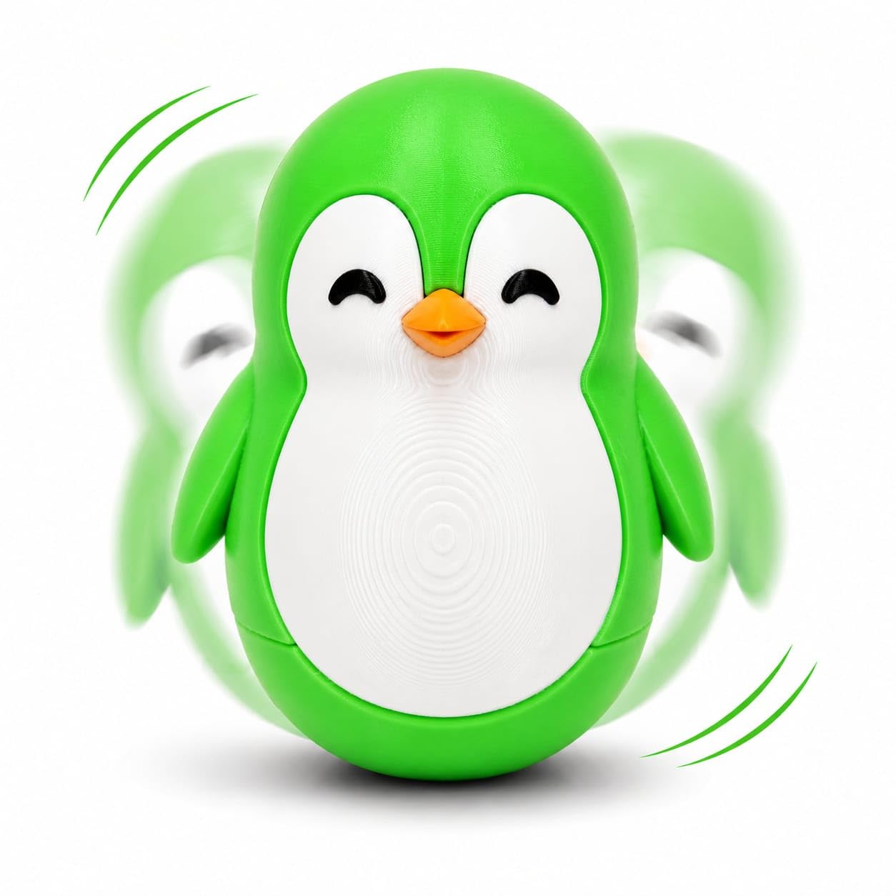 Roly Poly Penguin Wobbler | Cute Self-Righting Penguin Desk Toy | Stress Relief Fidget Toy | Mini Penguin Collectible | Office Desk Decor & Gift (Macaroon Pink, 1 pc) — Amazon image 8