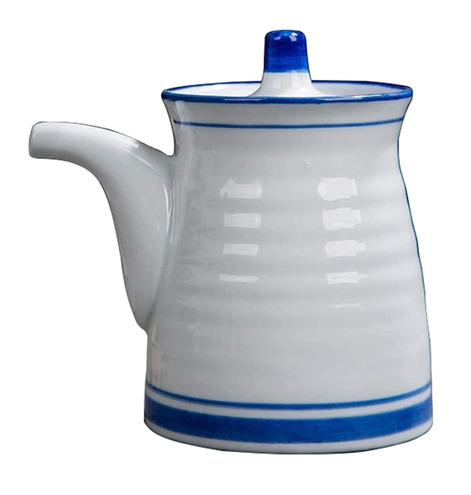 Distributore di Olio e aceto, Bottiglia di Salsa di soia in Ceramica, Bottiglia di Olio in Ceramica, Contenitore per Olio d'oliva/Salsa di soia/aceto da Cucina