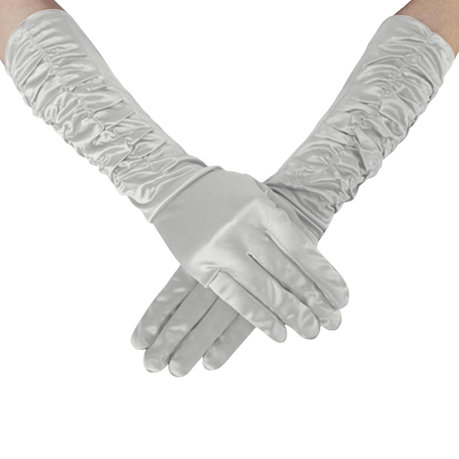 Strass Fischnetz Handschuhe – Fingerlos, Lang | Glitzer-Accessoire Für Halloween, Partys & Kostüme