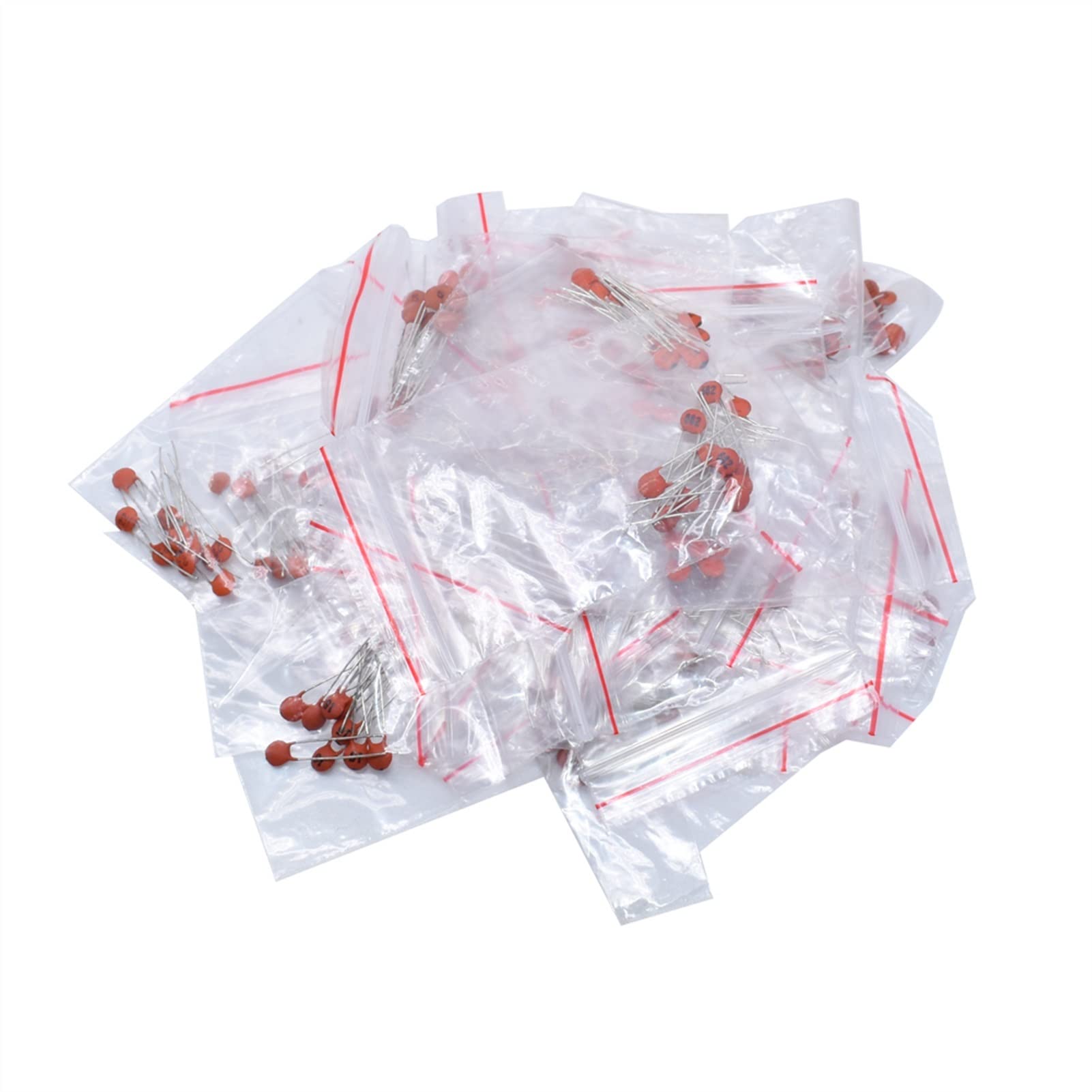 Accesorios electrónicos Condensadores 300 uds/lote conjunto de condensadores de cerámica paquete 2PF-0.1UF 30 valores * 10 Uds paquete de componentes electrónicos condensador surtido Kit muestras DIY