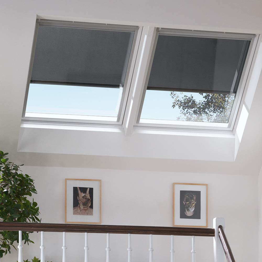 VELUX Hitzeschutz-Markisen solar GGU, GPU, GHU, GTU MK08 Uni Schwarz