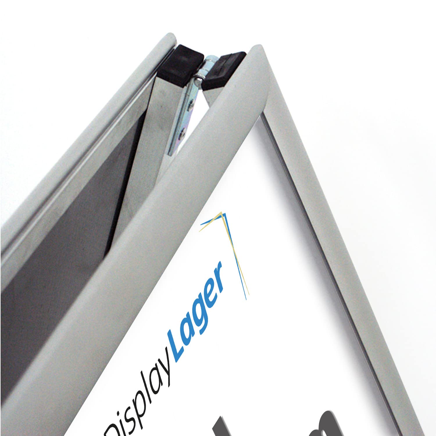 DisplayLager Klantenstopper Alu-Line DIN A3 voor 2 posters (beide zijden) - posterstandaard trottoir-standaard reclamebord (horizontaal