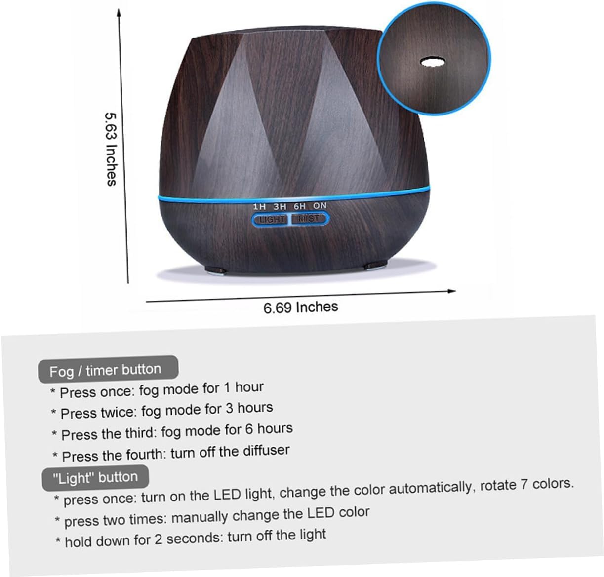 per Uso Domestico 2 Pezzi Diffusore di Aroma Diffusore d'Aria Elettrico Diffusore Rilassante for la casa Macchina for aromaterapia Diamante