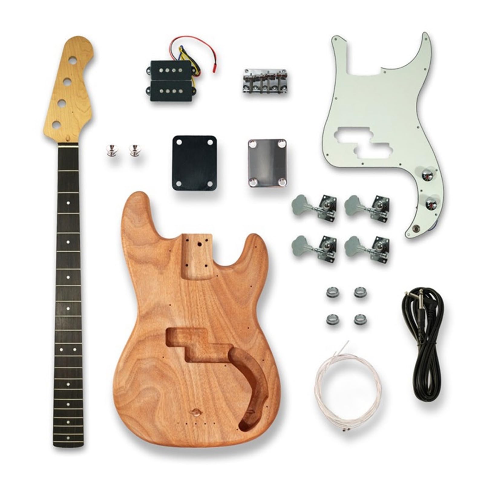 zestaw do gitary diy Zestaw gitary basowej 4 strunowej instrument DIY 43 cale