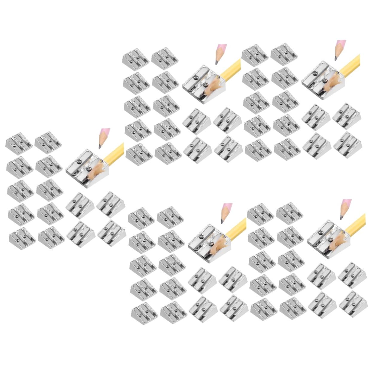 ARTIBETTER 5 set Temperamatite In Lega Di Alluminio Temperamatite Compatto Portatile Per La Scuola Per 20 pezzi * 5
