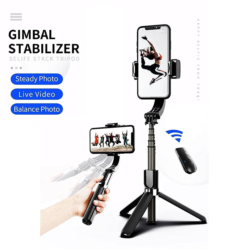 Smartphone Gimbal, Estabilizador de Mano Gimbal Estabilizador de Video para teléfono Inteligente portátil Selfie Stick, Youtuber Selfie Stick para Huawei