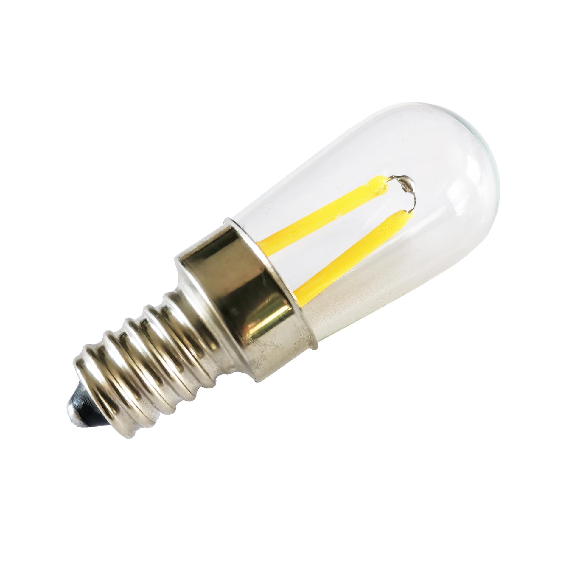 XYAL Lampadine, Confezione da 100 lampadine a filamento LED E17/E14 1,5 W AC220V T20 Lampada for Frigorifero T22 Lampada for congelatore(2700K(Warm White),E14 220V)