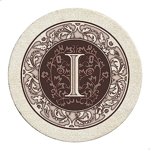 Dessous de verre Thirstystone lettre I grès absorbant liège table