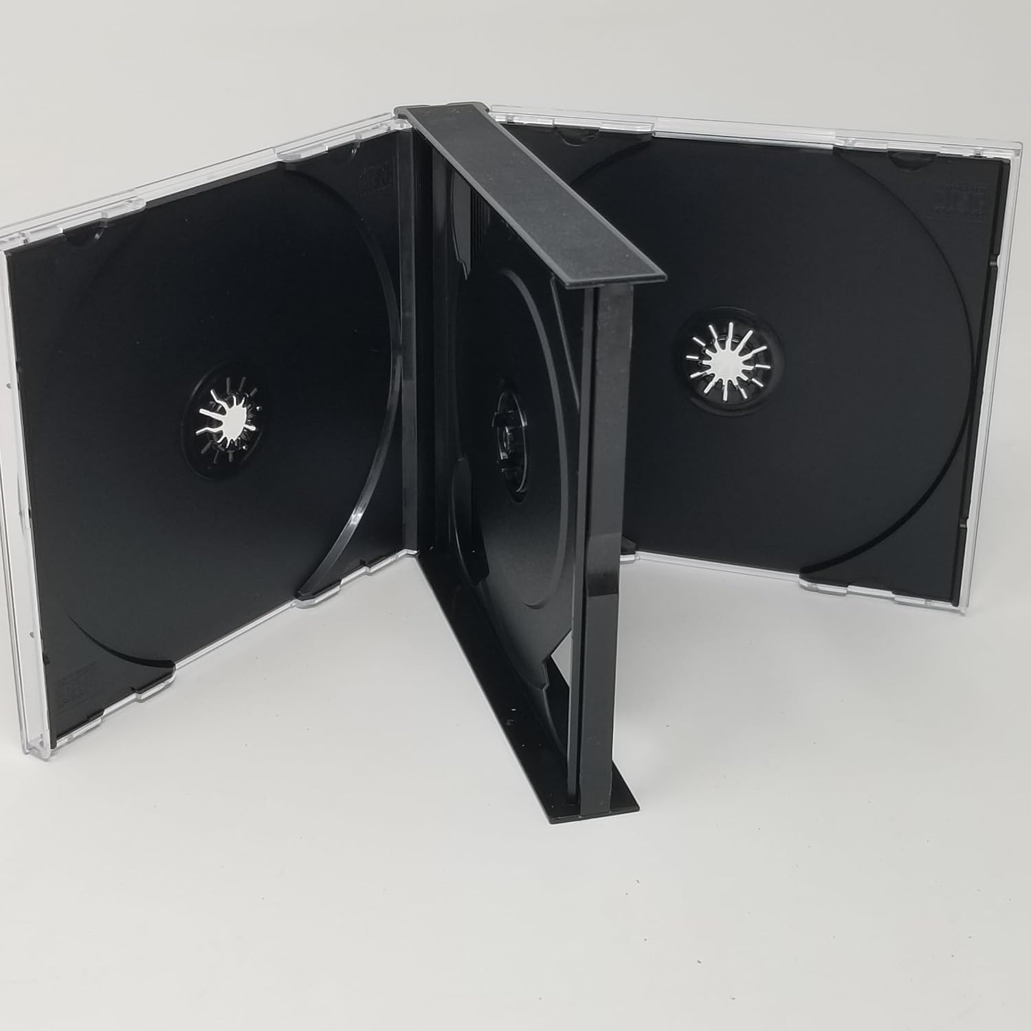 Sleevie Wonder Quad Box CD Jewel Cases (2) Holds 2-4 2CD Double Disc Chubby Fatboy Plastic (+1 Free Dj Sticker)