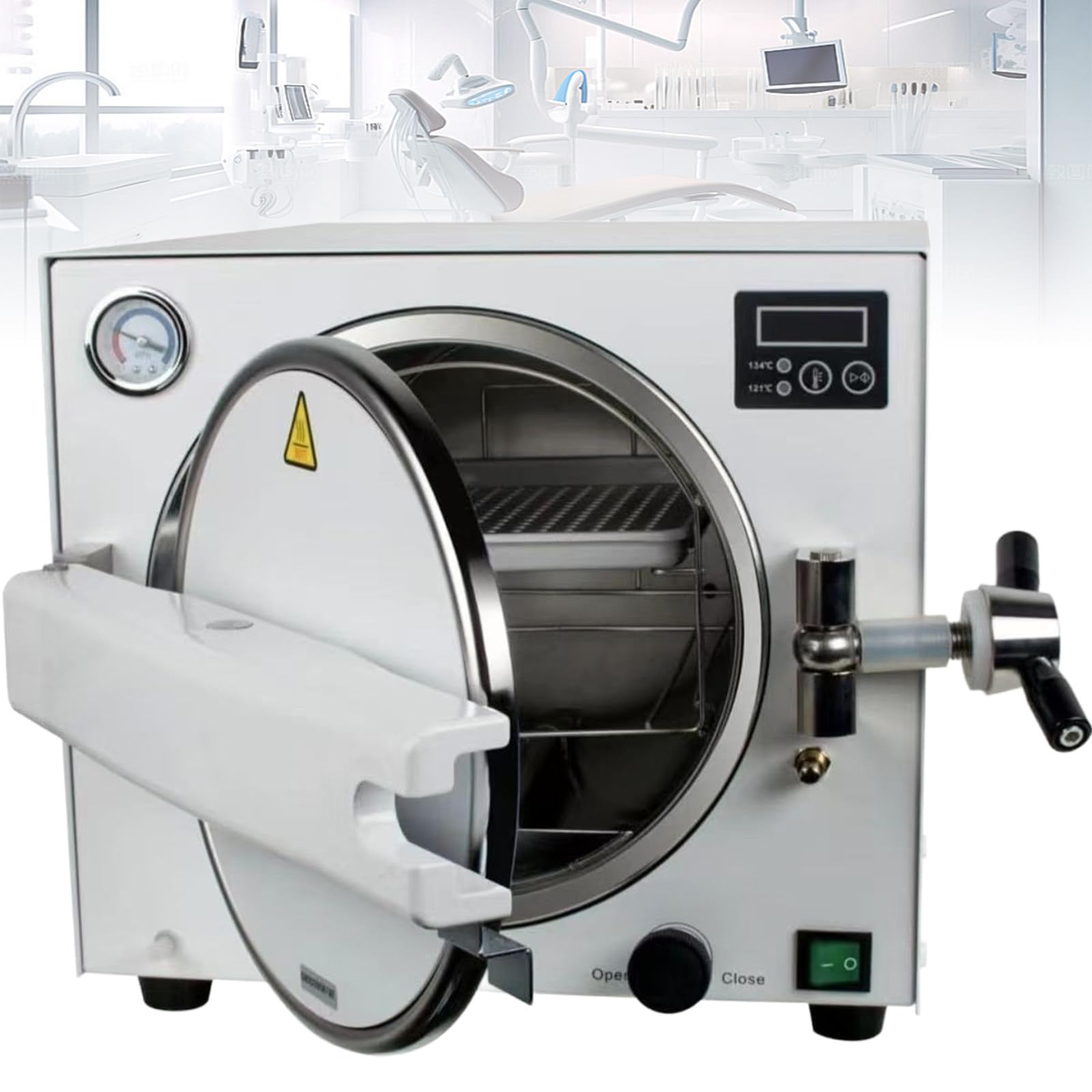 Macchina per La Pulizia del Laboratorio A Vapore, Laboratorio/Forniture Mediche Professionali, con Vassoio per Strumenti E Tubo di Scarico, per cavità Orale, Tatuaggio 18L-1100W