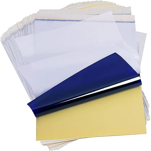 Transfer Paper - 15Pcs Stencil Transfer Paper A4 Size with 4 Layers Tracing Paper Copy Paper Thermal Stencil Paper for Transfer Stencil Machine
