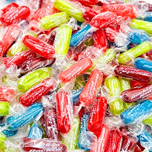 Image of Rockin Rods Assorted Fruit Flavored Hard Candy, Individually Wrapped (1 Pound Bag)