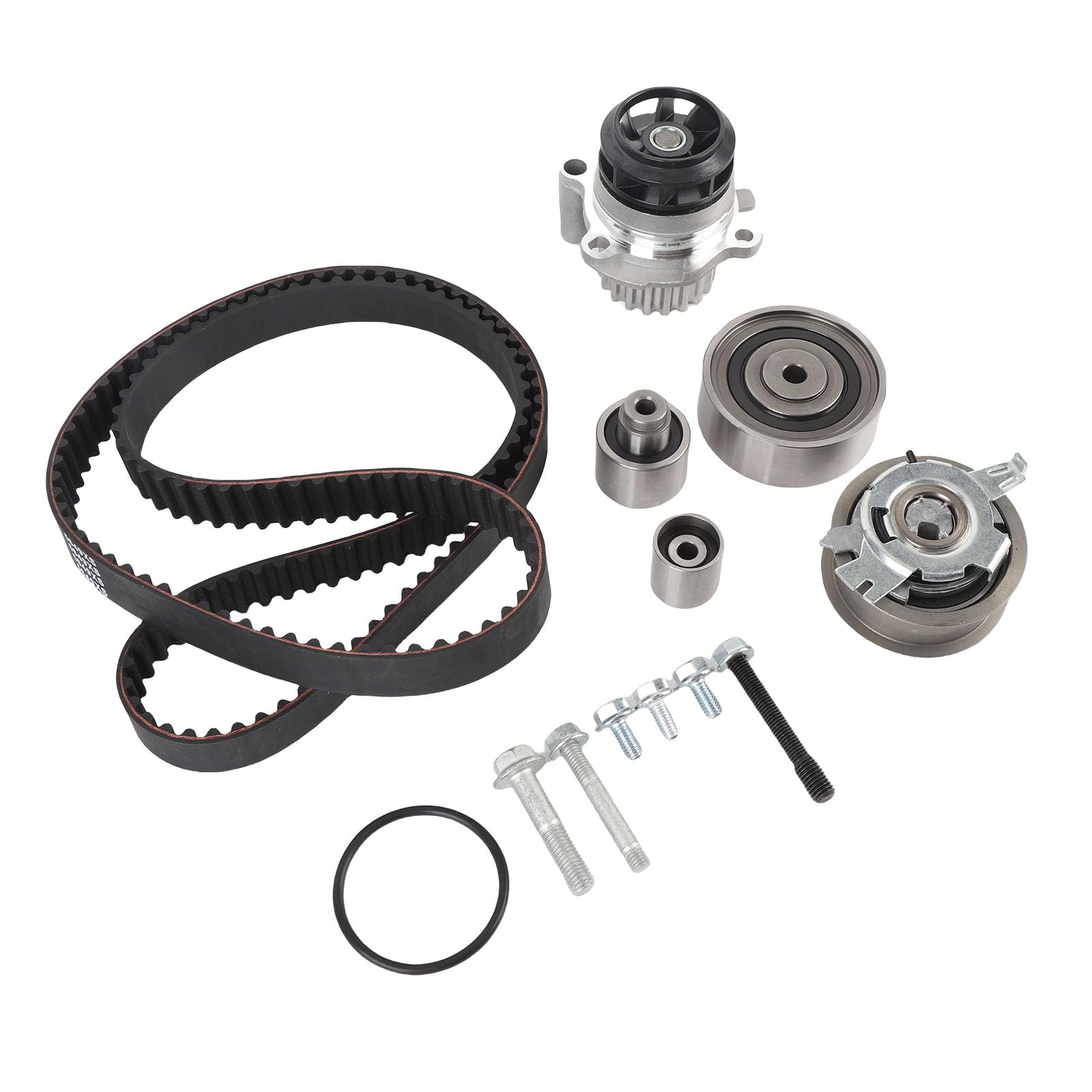 Kit Distribuzione Motore, Set Cinghia Dentata con Pompa Acqua in Lega, Compatibile con SEAT Altea Toledo e Codice KP25649XS, 1 Ricambio per Manutenzione Motore Auto
