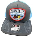 Trucker Cap, Adjustable, Gray/Blue, Dale's Dead Bug Patch