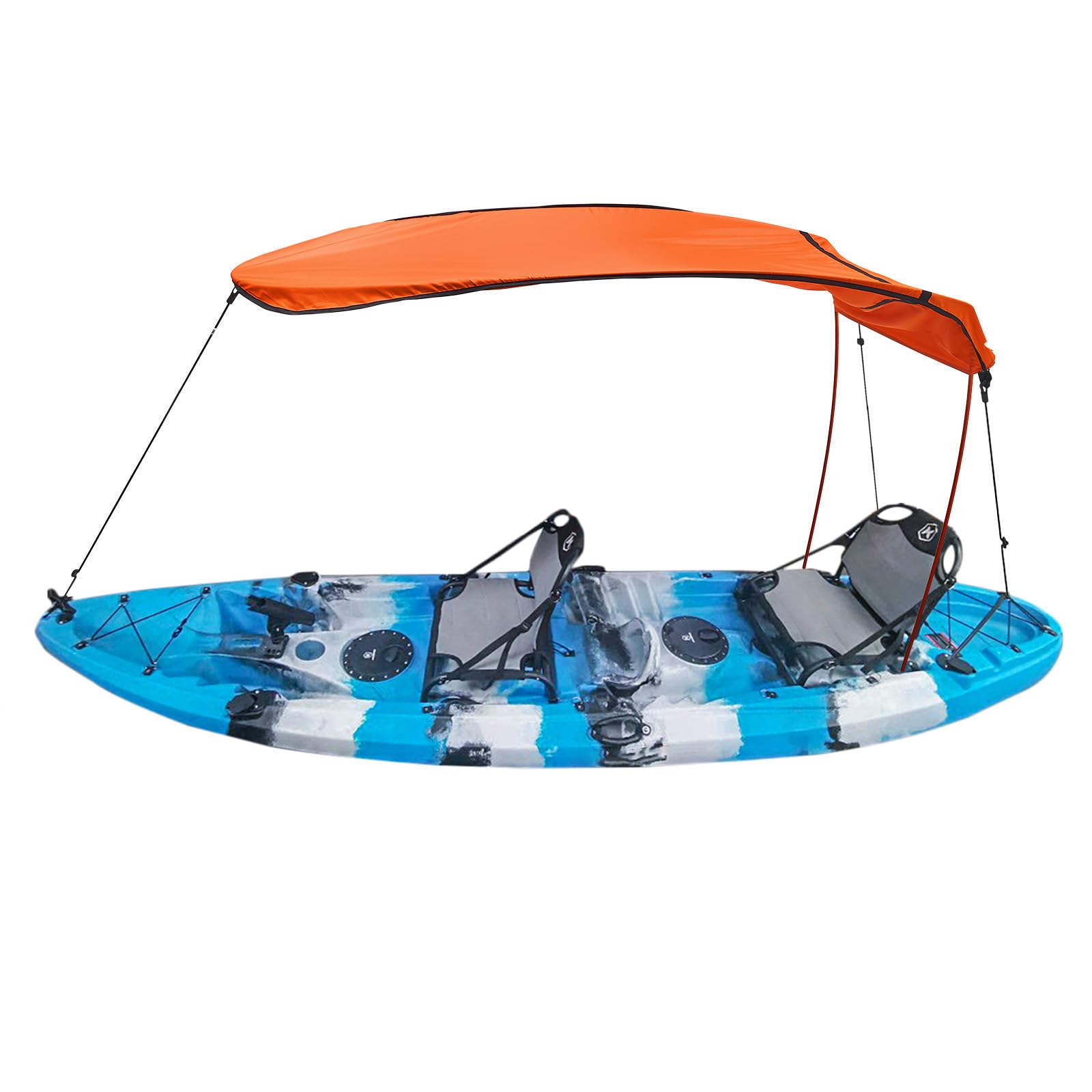 Tettuccio Parasole per attività Ricreative in Acqua per Aree Salotto Barche, Copertura Aerea in Tessuto per Canottaggio, Pesca e Uso Kayak Tettuccio Parasole Portatile per Barche Copertura