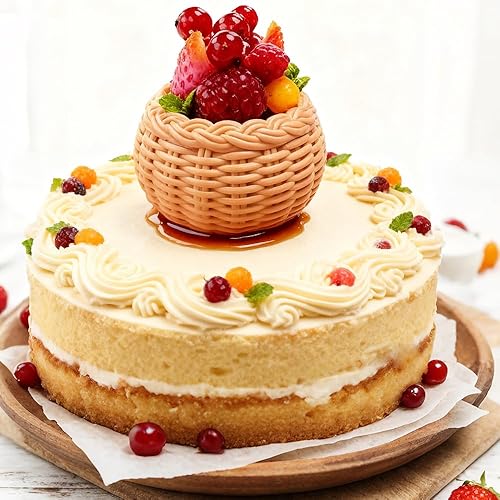 Miniatura 5 de Molde de silicona de grado alimenticio para cesta de flores 3D de 6 agujeros, moldes de silicona para hornear pasteles, postres, cesta trenzada,