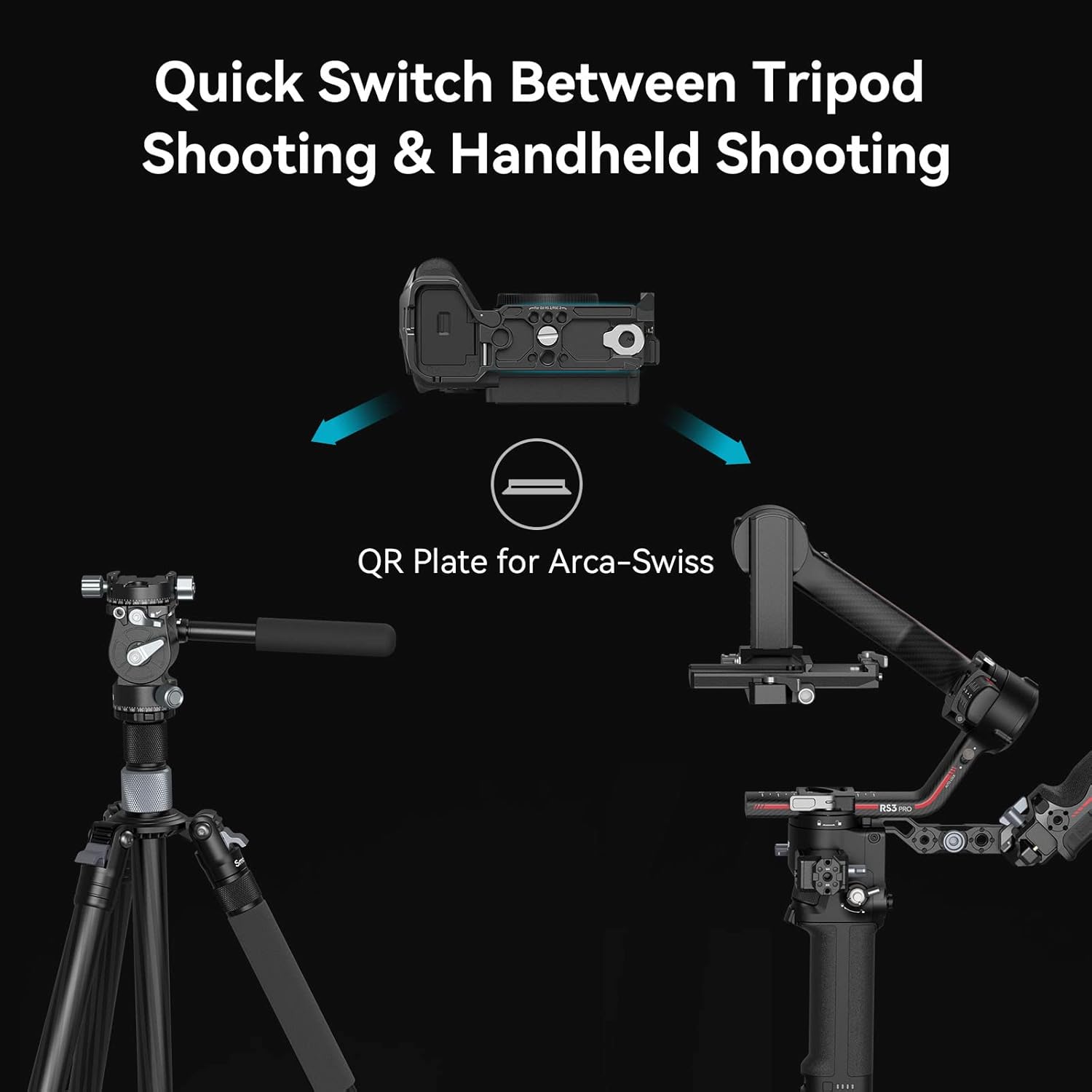 Quick Switch Between Tripod and Handheld Shooting