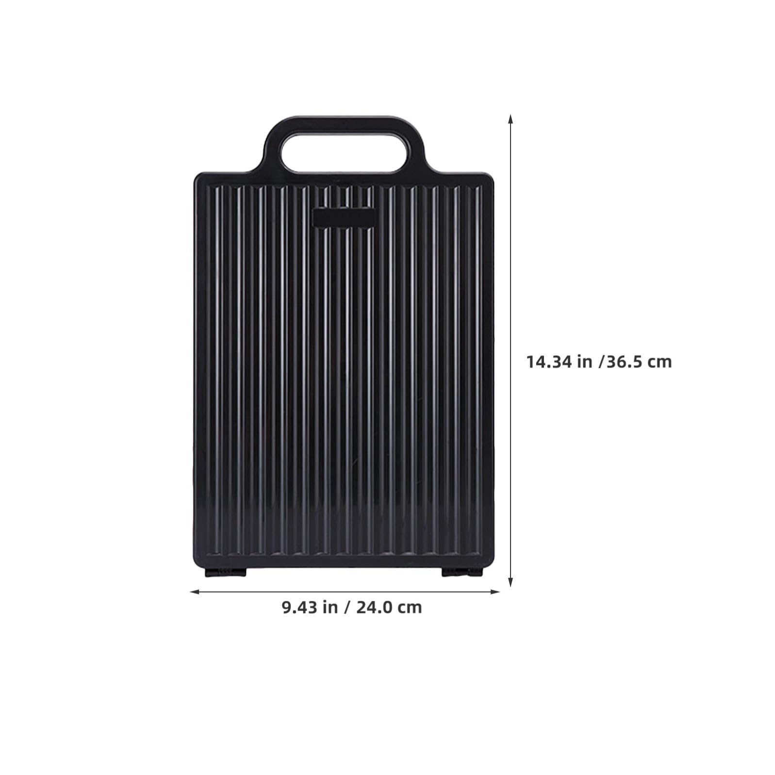 Specchio Doppio per Parrucchiere Pieghevole in Vetro e Plastica Vassoio Ergonomico Nero per Styling e Salone Professionale Stili multipli