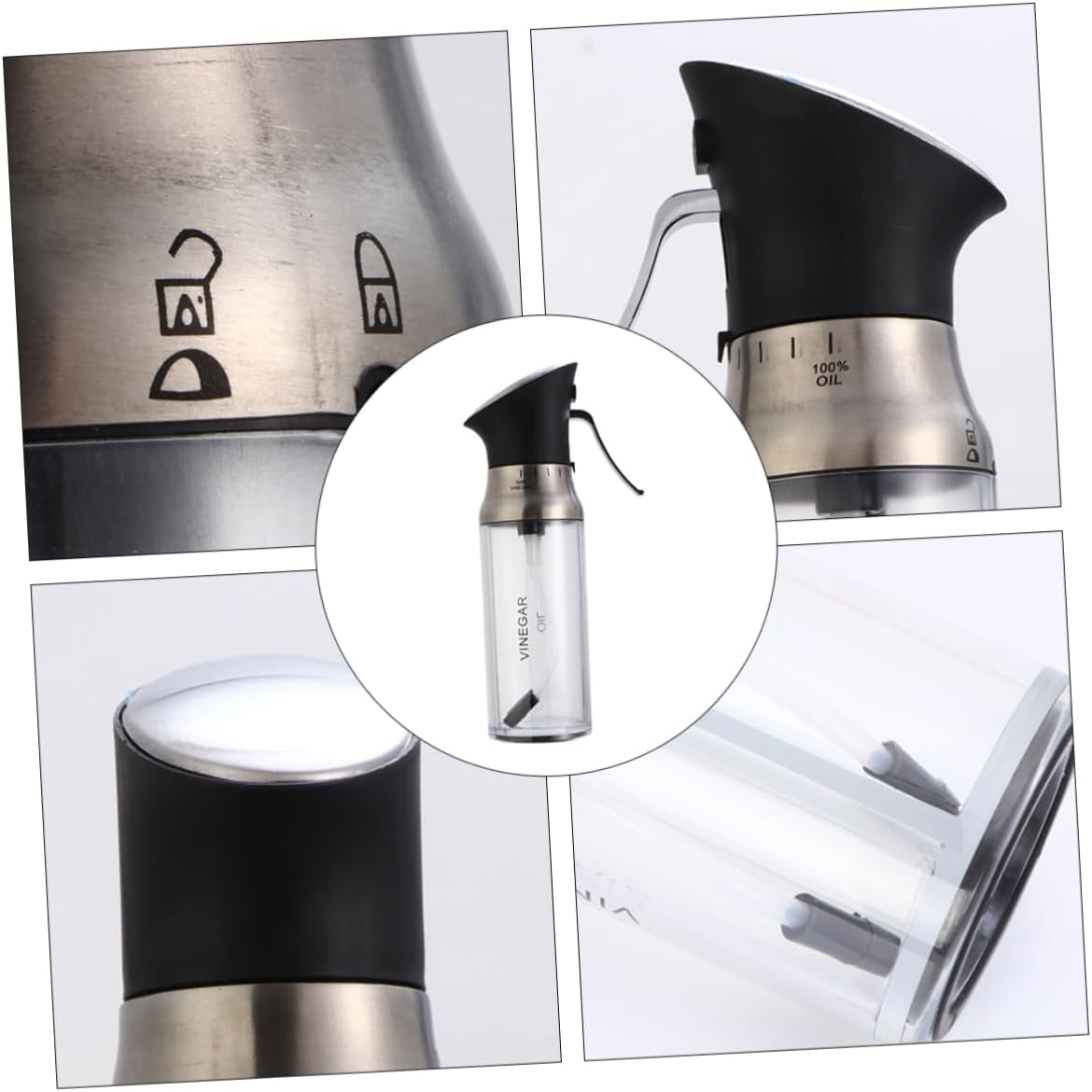 200ml Oil Sprayer Oil Vinegar Dispenser Sauce Sprayer Kitchen Condiment Dispenser