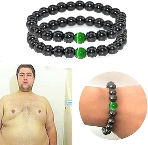 Miniatura 6 de CSIYANJRY99 Tobillera de obsidiana negra antihinchazón para mujer, pulsera de tobillo de obsidiana de drenaje linfático, pulsera de ópalo