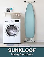 Vista 7 de Funda para tabla de planchar y almohadilla, resistente a la abrasión y a las manchas, de 15 x 54, funda reflectante de silicona para tabla