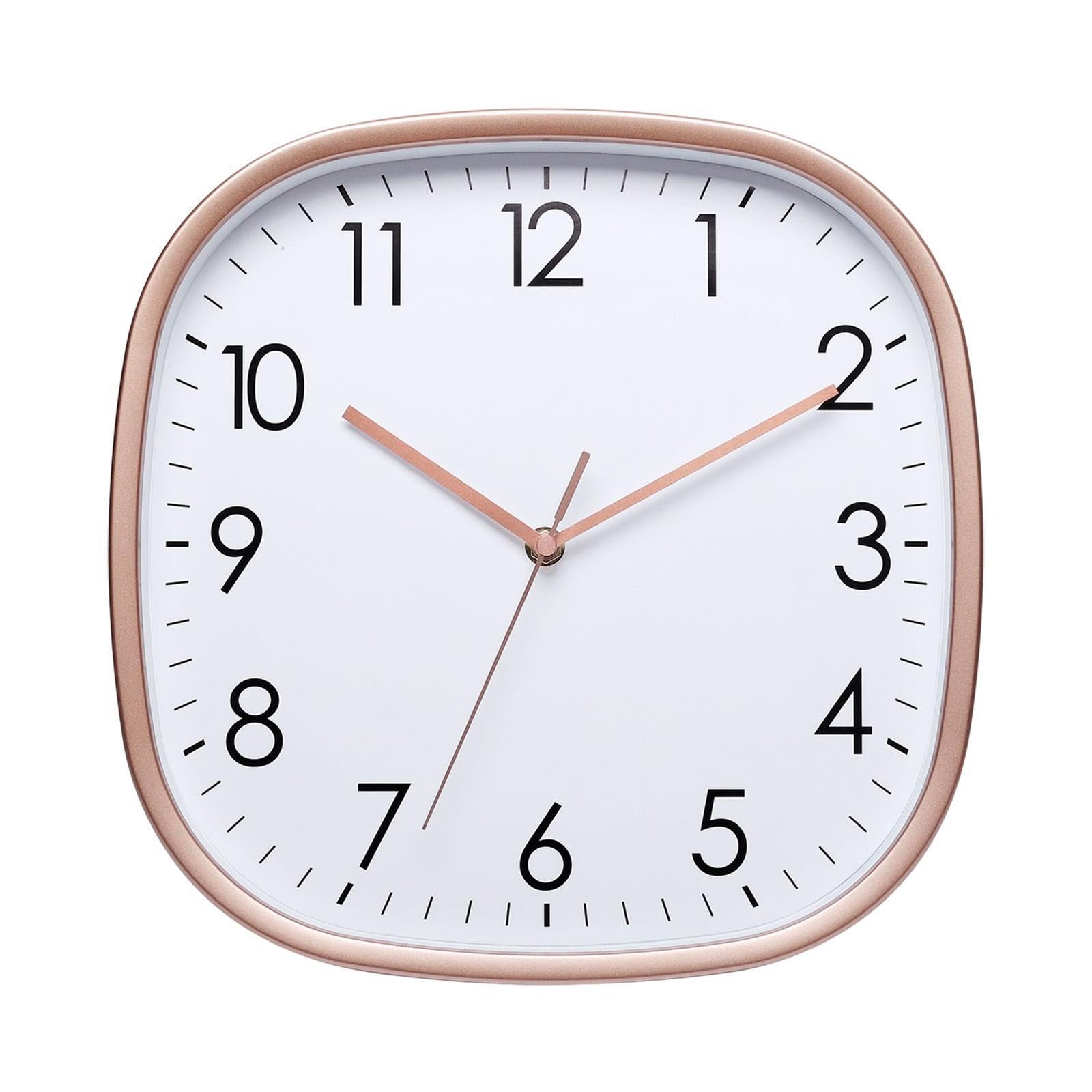 AMSLSIU Unique Modern Wall Clock Large Size Digital Display Non Ticking