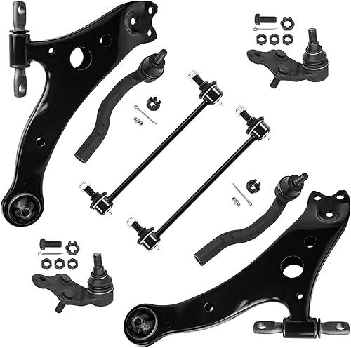 Miniatura 1061 de Detroit Axle - Kit de brazos de control de extremo delantero RWD para Dodge Ram 03-06 2500 3500, 2 brazos de control superior con rótula 2 varillas