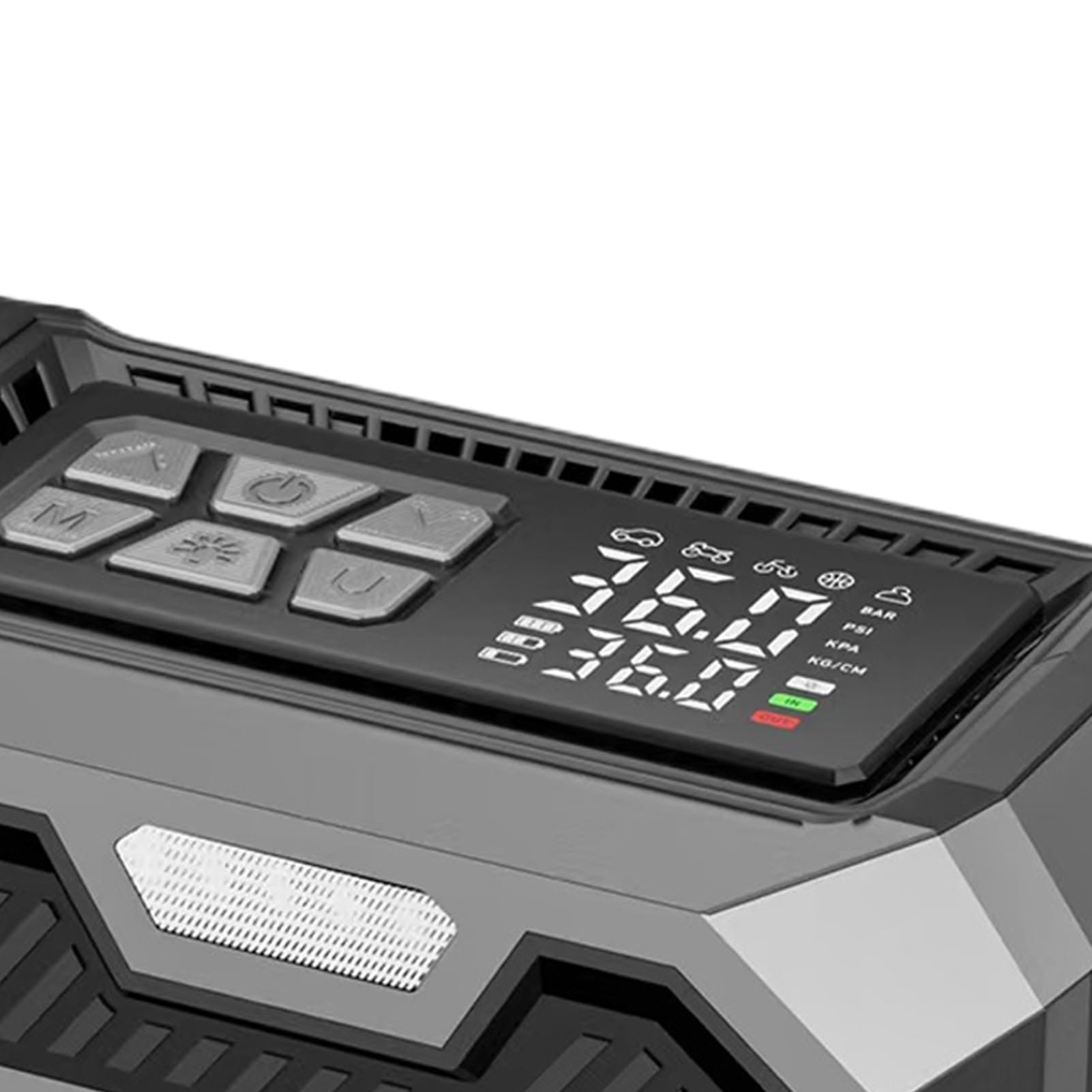 Compressore elettrico per pneumatici, con display digitale senza fili, spegnimento automatico, 150 psi, compressore d'aria portatile, per berline, SUV, moto, minivan, pick-up