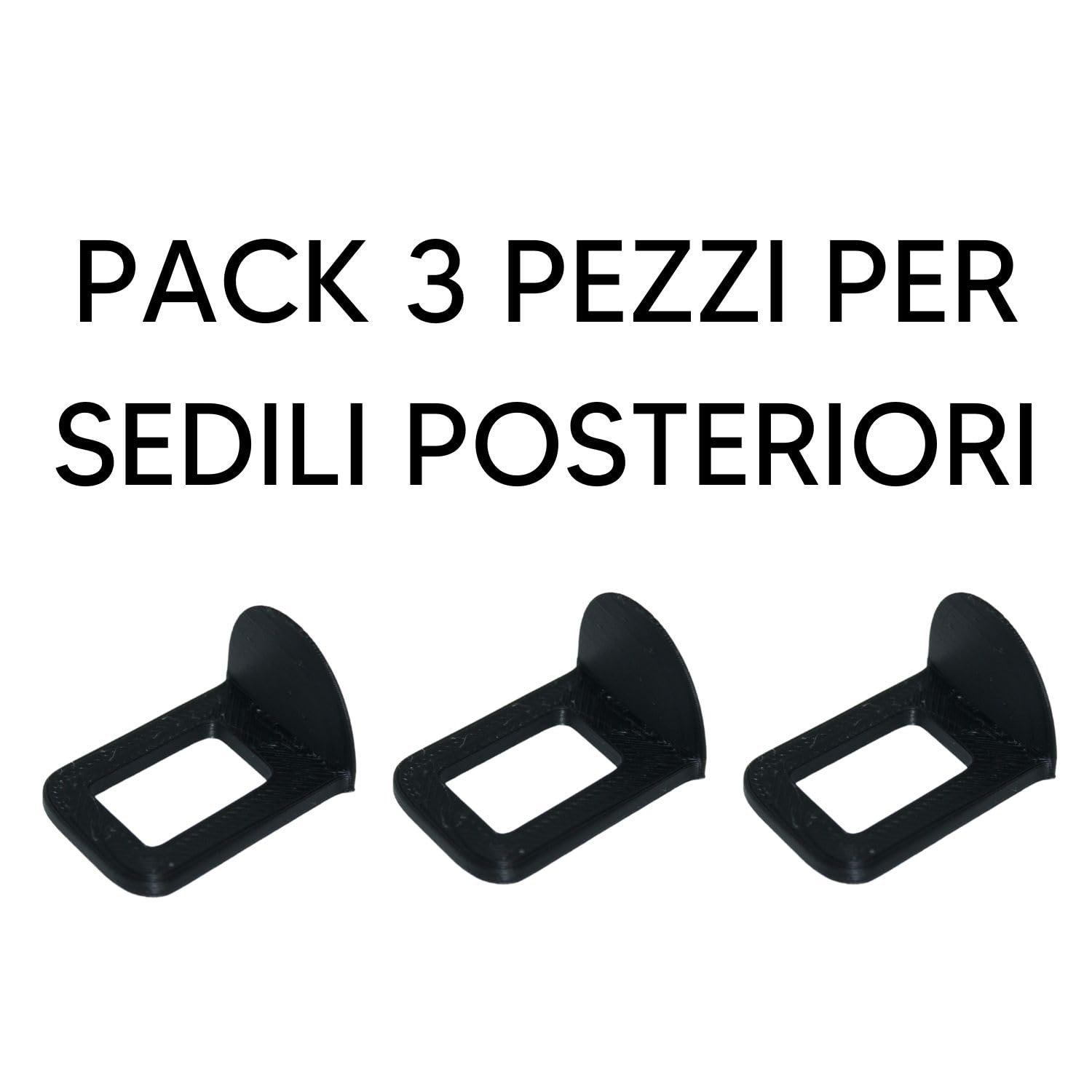 Blocca Clip anti-bip Cinture di Sicurezza Auto Silenzia Bip UltraSlim Pack 3 Clip