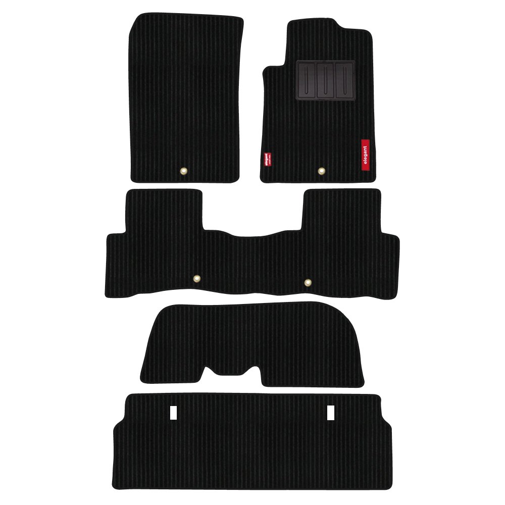 Elegant Cord Black Custom Fit Car Mat Compatible with SsangYong Rexton