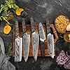 Seido-Knives-5-Piece-Meisai-Damascus-Steel-Knife-Set-Hand-Forged-Quality-with-Exquisite-Damascus-Pattern-Includes-Gyuto-Kiritsuke-Nakiri-Santoku-and-Utility-Chef-Knives Seido Knives 5-Piece Meisai Damascus Steel Knife Set - Hand-Forged Quality with Exquisite Damascus Pattern - Includes Gyuto, Kiritsuke, Nakiri, Santoku, and Utility Chef Knives