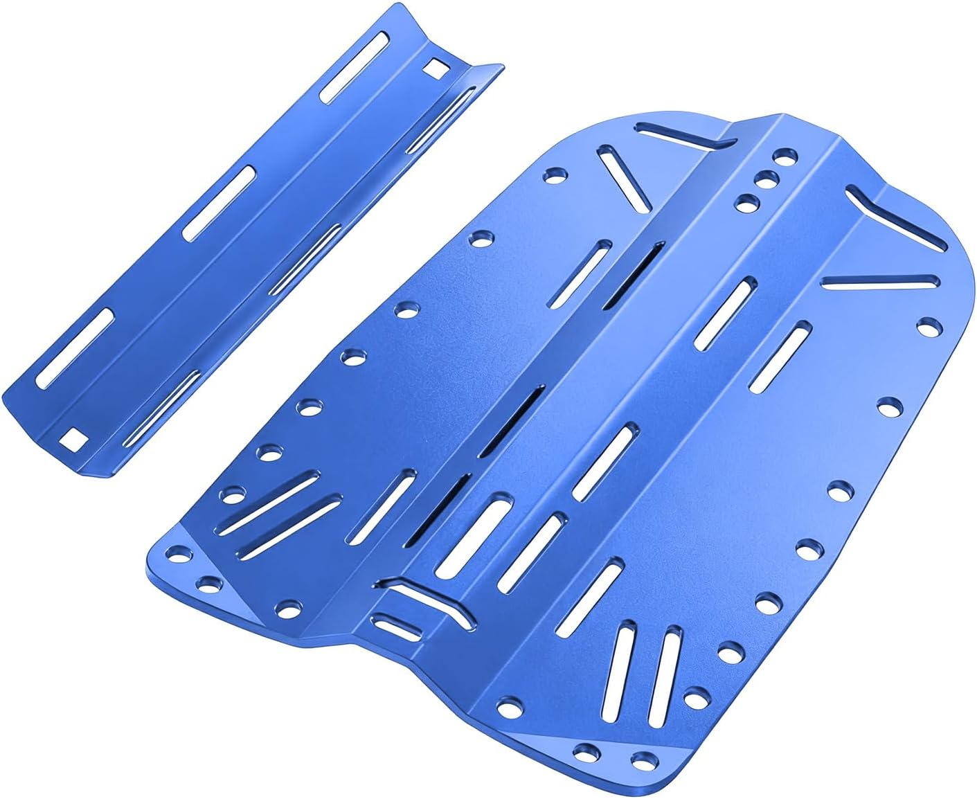 Heavy Type Aluminum Scubas Backplate with Single Doubles Tanks Ergonomic Weight for Professional Diver Ergonomic Diving Backplate