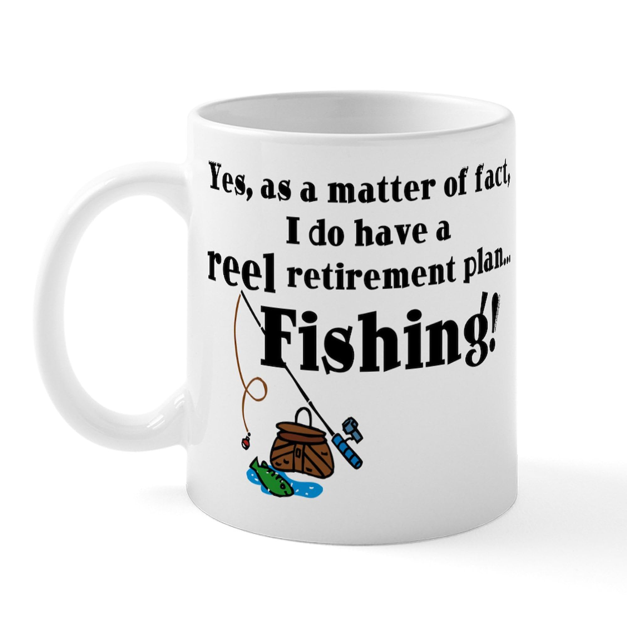 CafePress Reel Retirement Plan Mug 11 oz (325 ml) Ceramic Coffee Mug