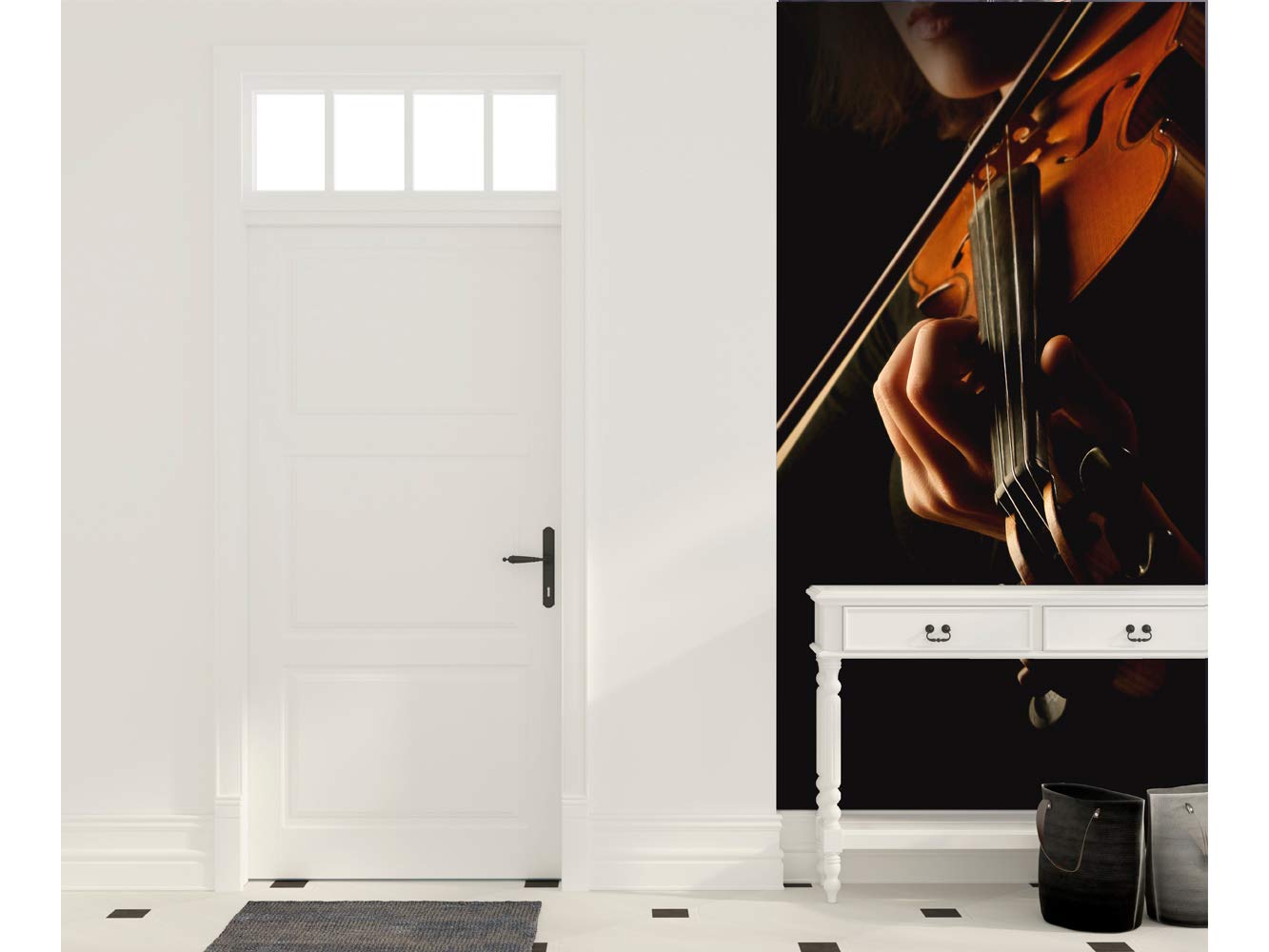 Oedim Frise verticale entrée PVC mur violon 100 x 240 cm Décoration