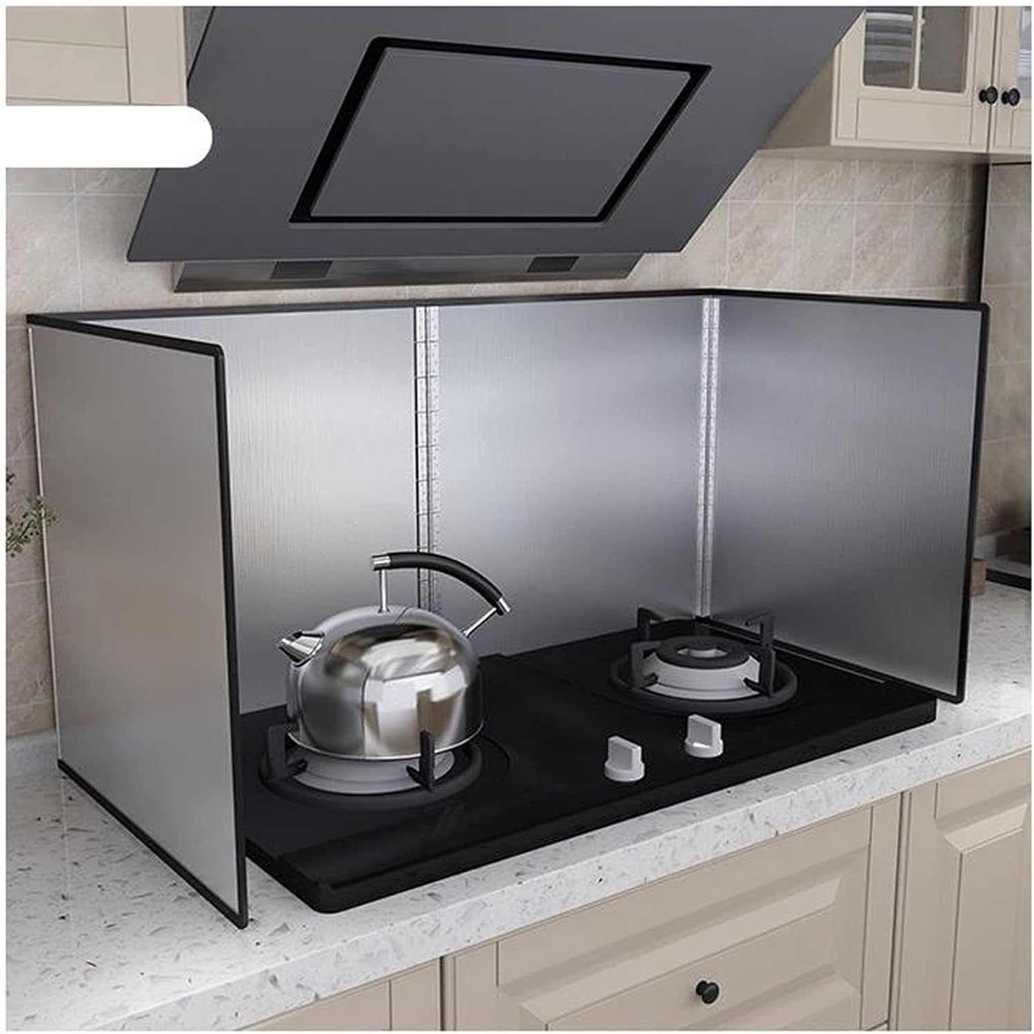 Kitchen Anti Splatter Shield Guard Oil Splash Baffle Non-Stick Splatter Guard Kitchen Cooking Stove Frying Pan Oil Splash Guards Screen Cover Stainless Steel Material F(Size:45 * 60 * 80CM)