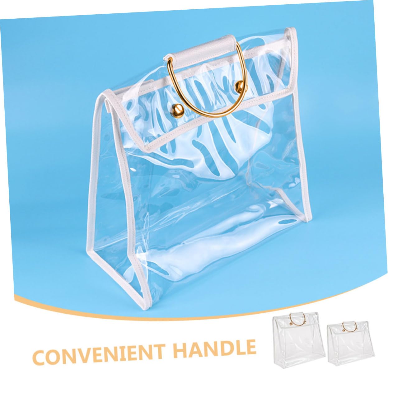 Homoyoyo Organizadores de Bolsos Transparentes PVC Colgantes 2 Piezas | Identifica Contenido al Instante, Almacenamiento Suspendido, Formato para Mantas y Mochilas
