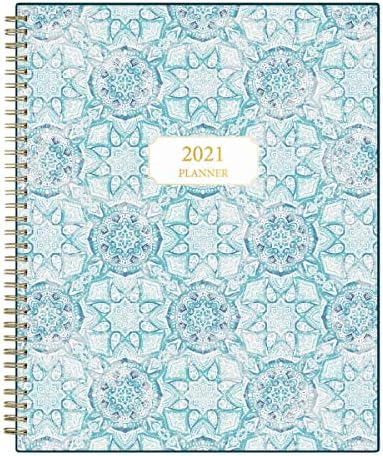 Blue Sky 2021 Weekly & Monthly Planner, Flexible Cover, Twin-Wire Binding, 8.5" x 11", Ava (122190)