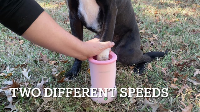 Amazon.co.jp: DOGNESS 自動犬の足跡クリーナーとマッサージャー 電動