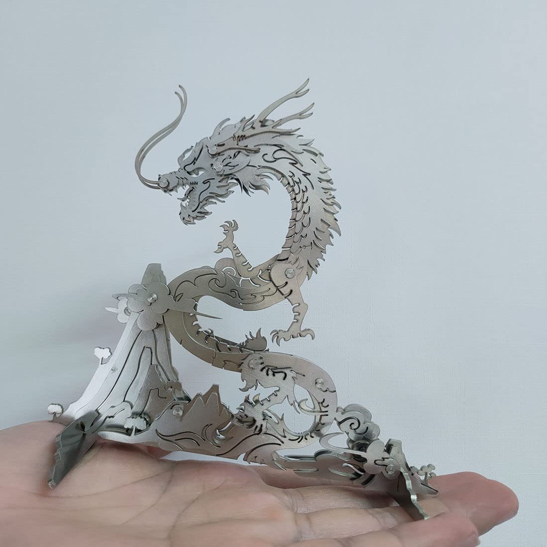 Foxcokie Puzzle in metallo 3D per adulti, animali meccanici, kit di modelli in metallo 3D fai da te, assemblaggio, ornamenti regalo per soggiorno collezione ufficio