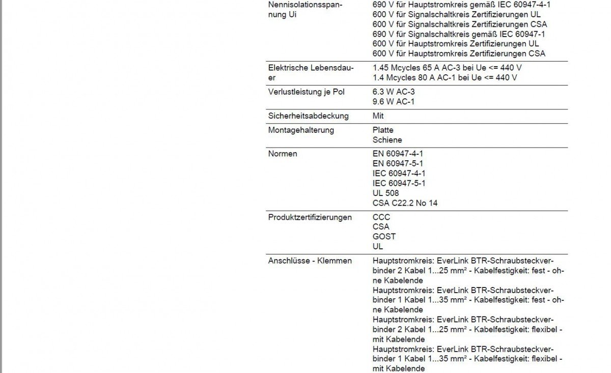 Schneider Electric LC1D65AP7 Tesys D, Contactor, 3P Ac-3, 440 V 65 A, Bobina 230 V Ca 50/60 Hz