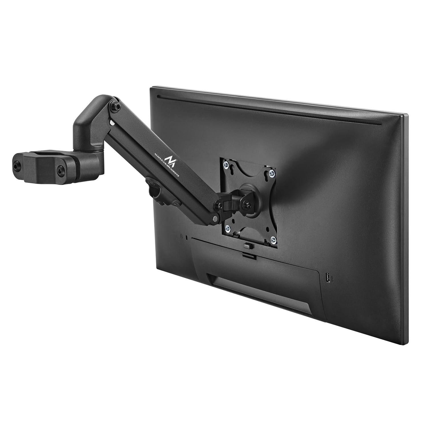 Support de Moniteur pour Tube/Poteau 28-60mm Maclean, 17-27'', 7kg Max, vérin à gaz, MC-459
