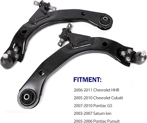 Miniatura 4 de LCWRGS 2 piezas de repuesto de brazo de control delantero inferior para Chevy Cobalto 2005-2010, Chevy HHR 2008-2010, Pontiac G5 2007-2010, Pontiac