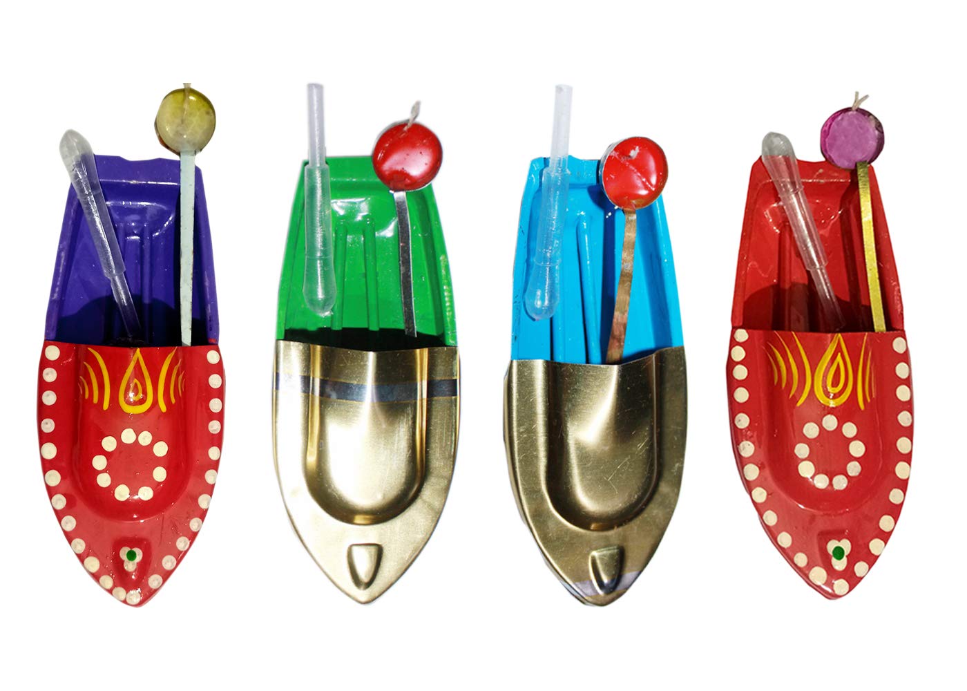 BG Bazzar Gali Combo of 2 pcs. Red Hand Painted and 2 pcs. Plain Put Put Toy Boat ( Total 4 pcs. ) RRPP (B08T8J7B62) Amazon Price History, Amazon Price Tracker