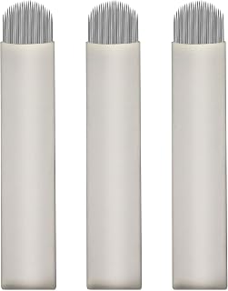 50pcs White Microblading Nano Blades U24 .15mm Diameter Thinnest Blade Disposable Microblades used for creat thin and crisp lines (U24)