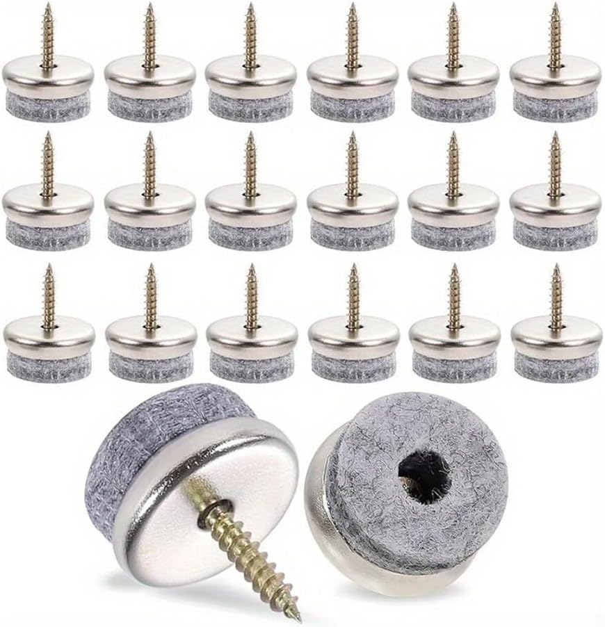 Furniture Felt Pad Nails (20 Pcs) Essential Protection for Floors, Reducing Wear and Tear from Moving Furniture (18mm)